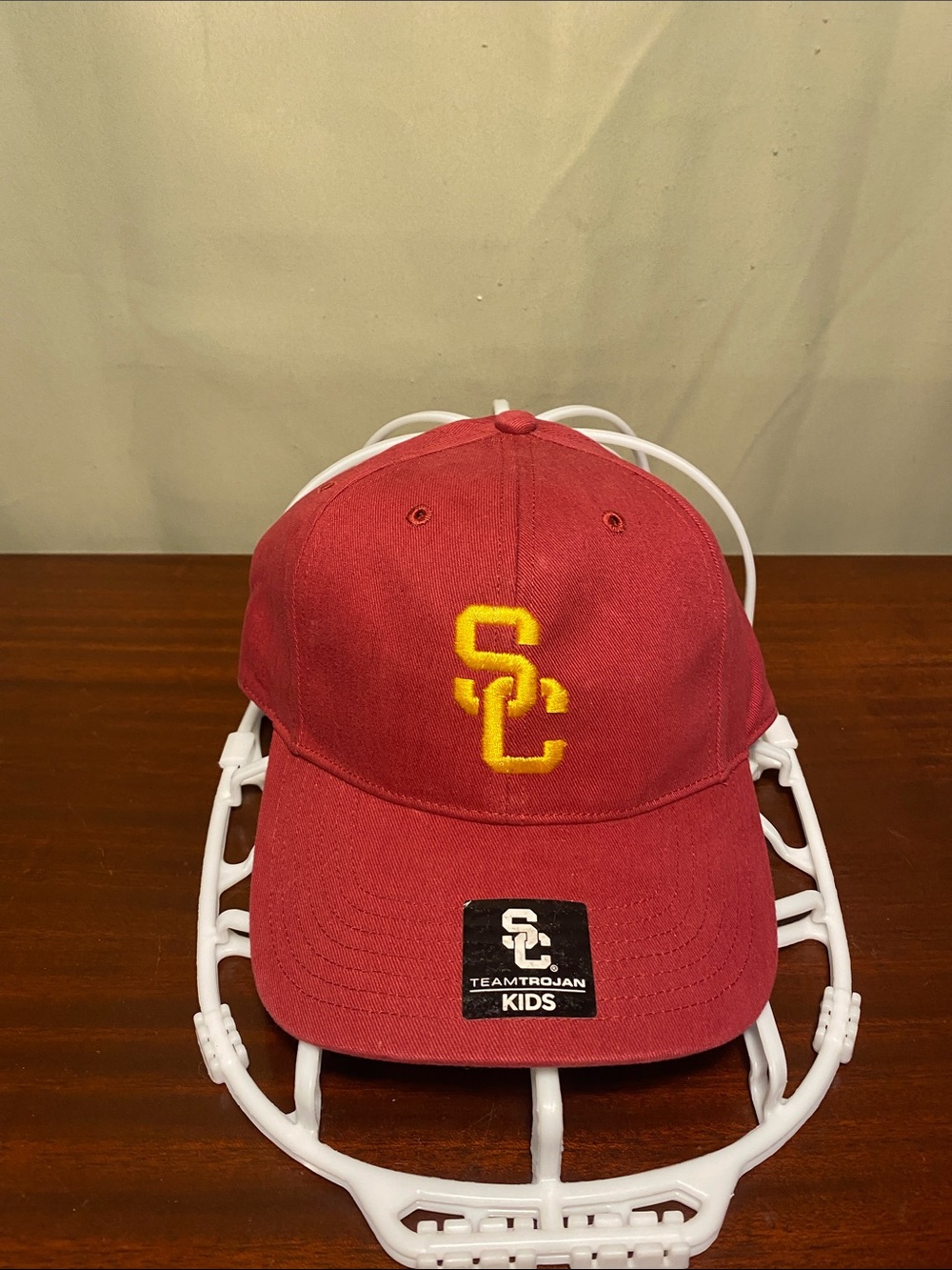 SC  Team Trojan  Kids 47 Brand Cardinal Red /Gold Strapback Cap O/S NWT